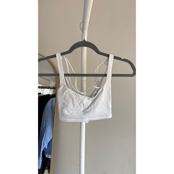 Lululemon Free To Be Wild Sports Bra Womens 6 White Good Strappy Back W2AS1S - Picture 3 of 6